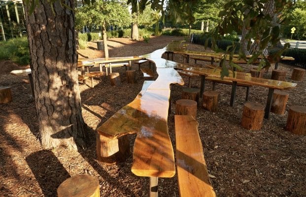 Outdoor Table at Atlanta History Center Preserves